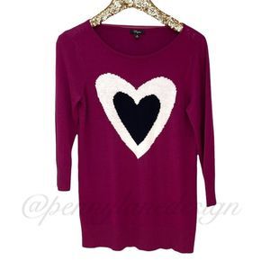 Cupio Heart Magenta Pink Sweater